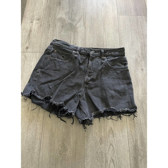 We The Free People Cut Off Denim Shorts - Picture 1 of 4